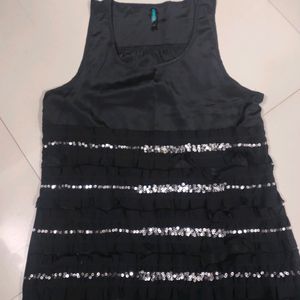 Party Wear Black Mini Dress