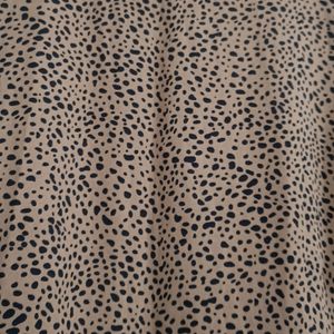 Leopard Print Flared Gown