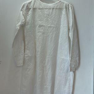 White Chikan Kurti