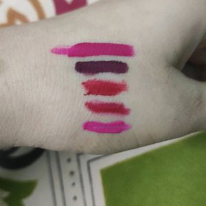 5 Colour Of Lipstick.