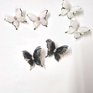 Unique Korean Butterfly Earrings Combo of 3