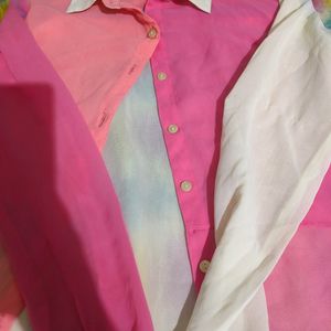 Shade Of Pink Georgette Shirt