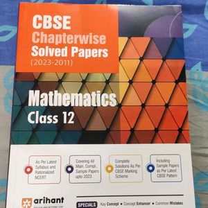 Cbse Chapterwise Solved Papers Maths Class 12