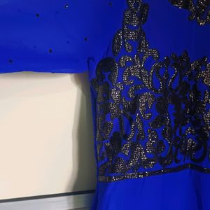 Blue Party Wear anarkali