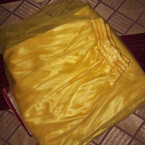 Yellow Net Salwar For Girls