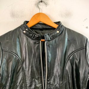 Black Leather Jacket (Women's)