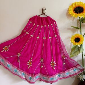 This Is Handmade Beautiful Pink Lahenga .