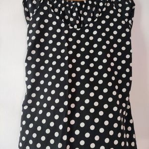 Polka Dot Night suit For Women, 38 Inch