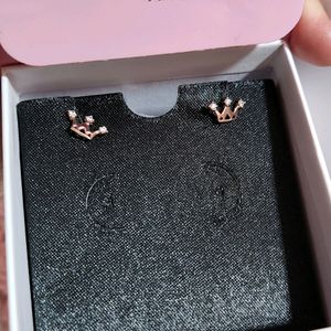 Giva Rose Gold Tiara Earrings