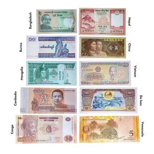 Foreign Country Currency UNC 10 Notes