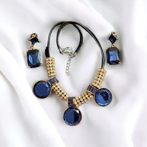 Blue Stone Necklace Party Wear