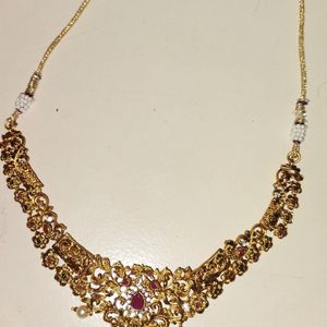 Fancy Design Harram With Necklace