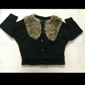 Black Teddy Fur Jacket