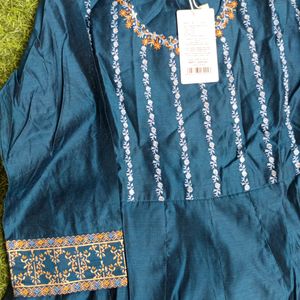 Beautiful Partwear Anarkali Silk Kurti