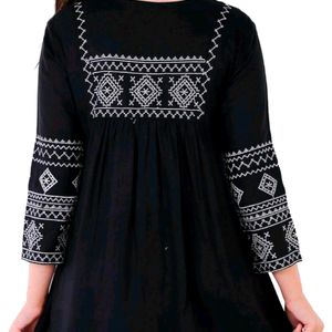 Short Kurti for Women | Embroidered