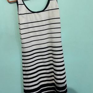 Stripe Black N White Dress