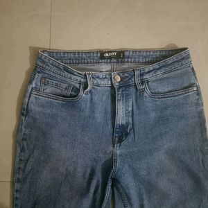 Outryt Blue Denim High Rise Jeans