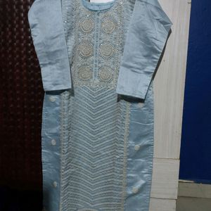 Organza Pakistani Kurta With Plazo Set