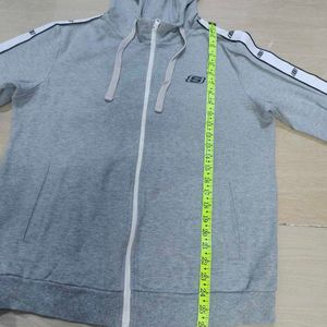 Skechers Full Zip Hoodie Grey Size M