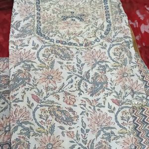 Floral Print Kurta Pant Dupatta