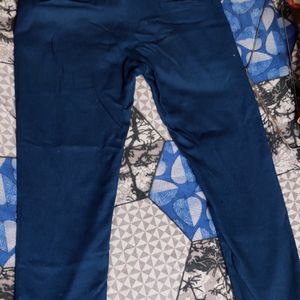 Cotton Navy Blue Formal Jeans