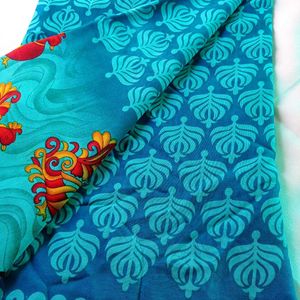 Peacock Print Saree 😍