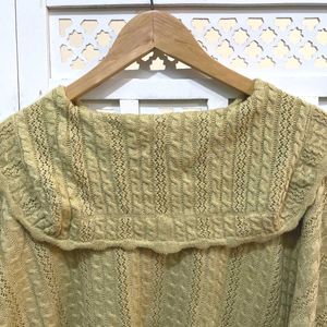 Pinterest Oversized Crop Crochet Pullover Top