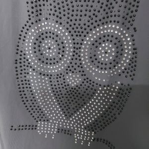 Owl Grey Net Tshirt