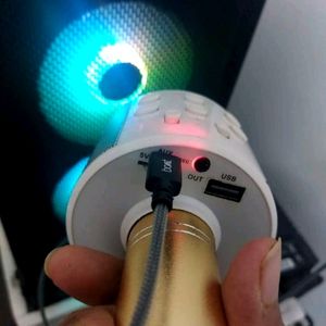 Golden Colour Bluetooth Speaker With Microphone