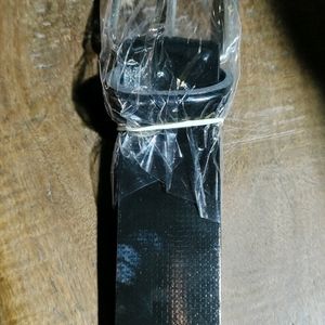 Men's Black Artificial Leather Belt