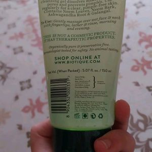 BIOTIQUE NEEM FACE WASH