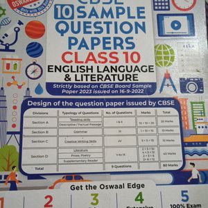 CBSE Class 10 Oswal Sample Paper English