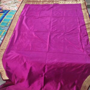 Onion Pink And Maroon Satin Banarasi