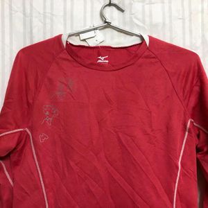 Mizuno Pink Long Sleeve T Shirt