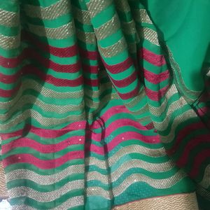 Green Saree