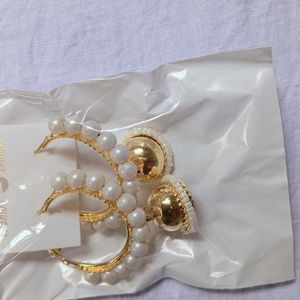 Pearl Hoop Earrings