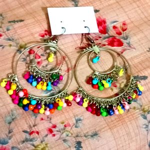 Beautiful Multicolour Earrings 💜💛💚💙🧡