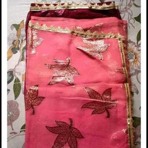 Saree With Ready Blouse Size 36