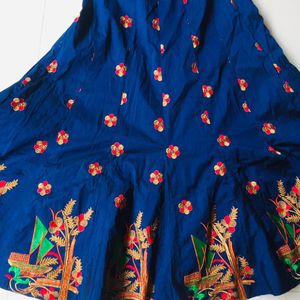 Blue Color Lhenga Choli