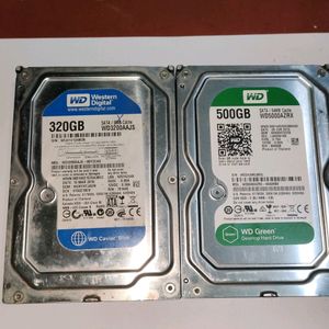 WD BLUE 320 + GREEN 500 GB