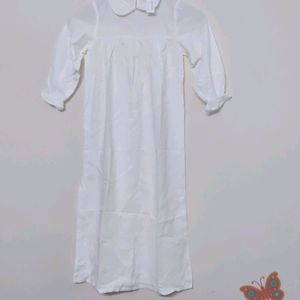 Baby White Frock/Night Dress