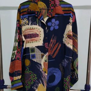 Versace Style Printed Shirt