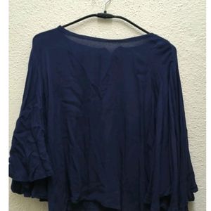 Crepe Butterfly Sleeves Top