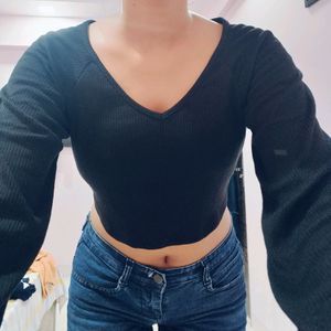 Black Crop Top