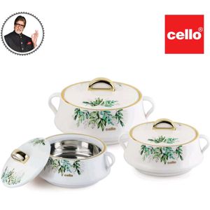 Cello Midas Pack Of 3 Casserole Set 🌿