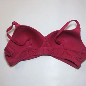 Leading Lady Maroon Solid Padded Bra