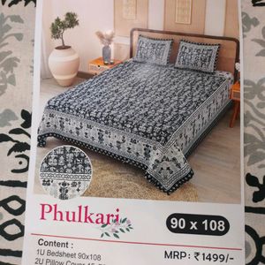 Phulkari Cotton Bedsheet Of Trending Design 🤩😍😻