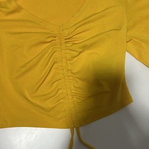 H&M Yellow Crop Top