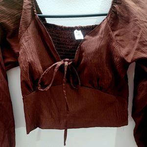 Brown Stylish Top