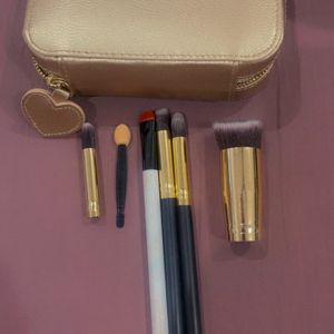 Makeup Brushes And Fossil Pouch